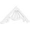 Ekena Millwork Pitch Marshall Architectural Grade PVC Gable Pediment, 60"W x 22 1/2"H x 1"P (9/12) GPP060X023X100MAR - alternate 1
